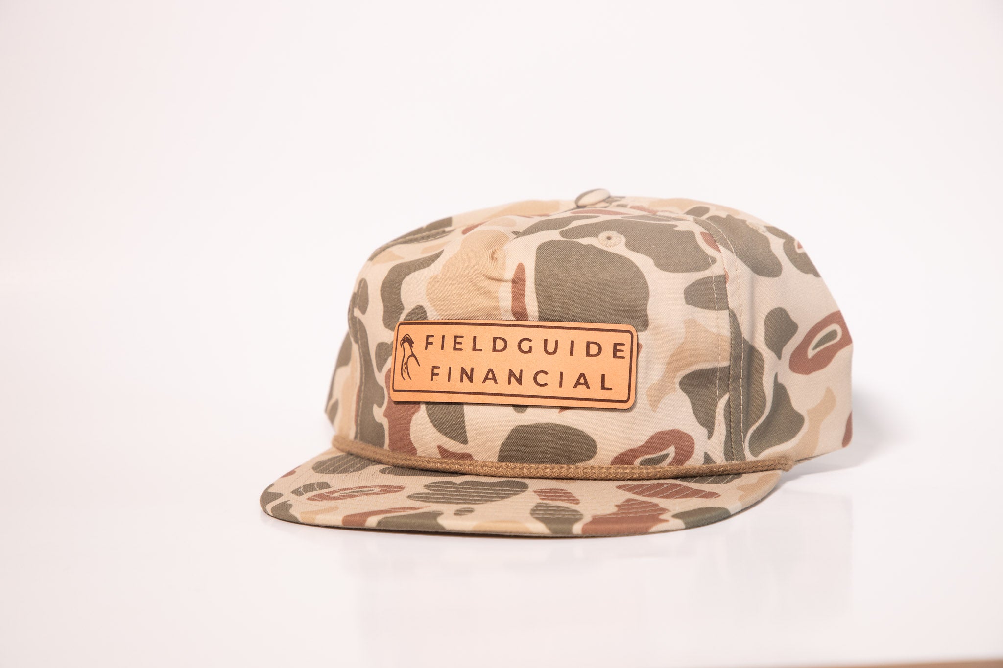 Camo Rope Hat with Full moniker leather patch
