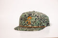 Green Camo Rope Hat with gold osprey